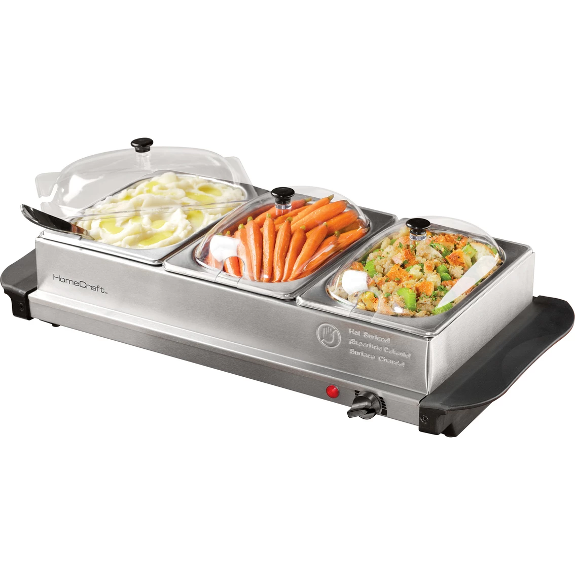 Budget π€© HomeCraft 3 Station 1.5 Qt. Stainless Steel Buffet Server & Warming Tray π 1 Budget π€© HomeCraft 3 Station 1.5 Qt. Stainless Steel Buffet Server & Warming Tray π