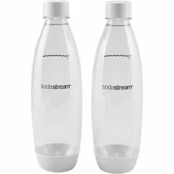 Best reviews of 🎁 SodaStream 1L White Slim Carbonating Bottles Twin Pack 😍