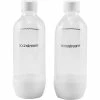 Hot Sale 🔔 SodaStream 1L White Classic Carbonating Bottles Twin Pack 😍