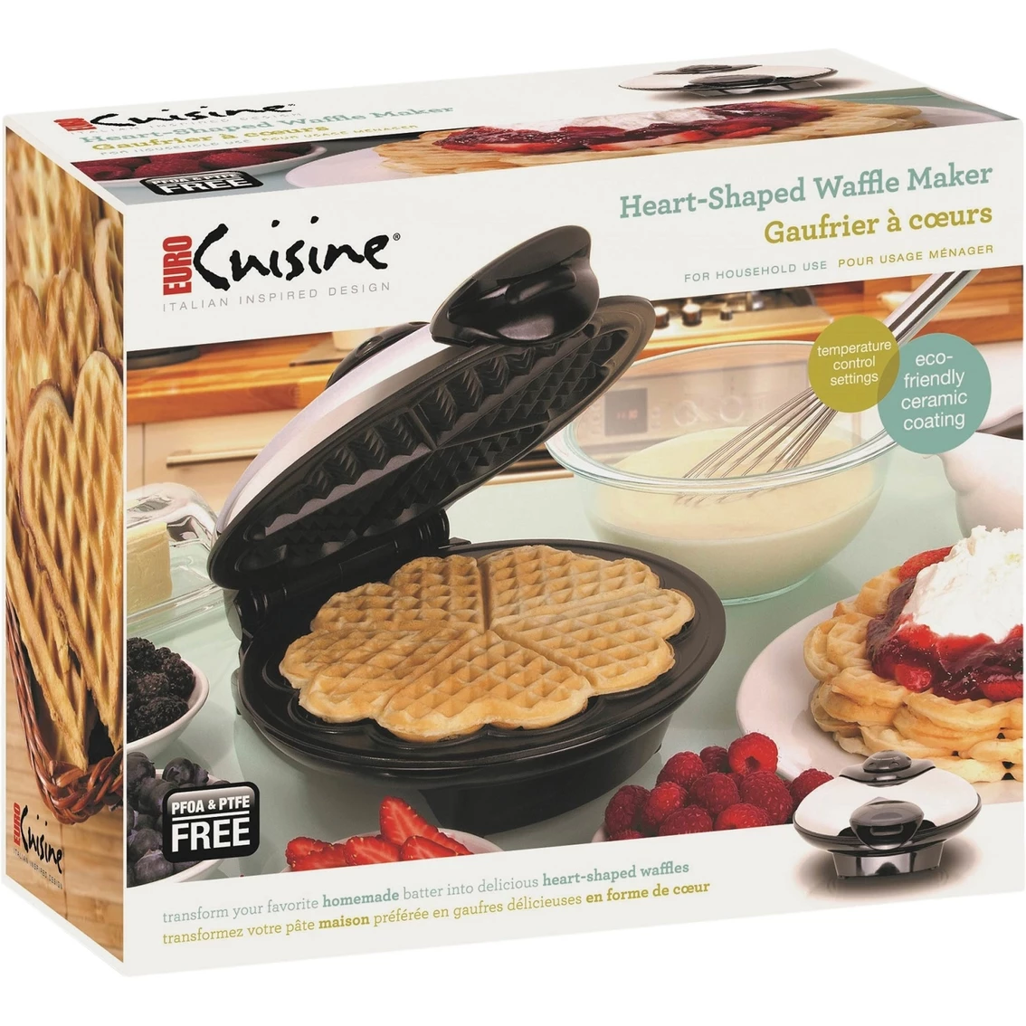 Best Pirce β€οΈ Euro Cuisine Heart Design Waffle Maker 𧨠1 Best Pirce β€οΈ Euro Cuisine Heart Design Waffle Maker π§¨