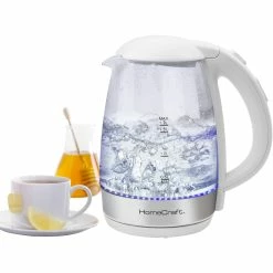 Buy 🎉 HomeCraft 1.7L Electric One Touch Control Glass Kettle 😀